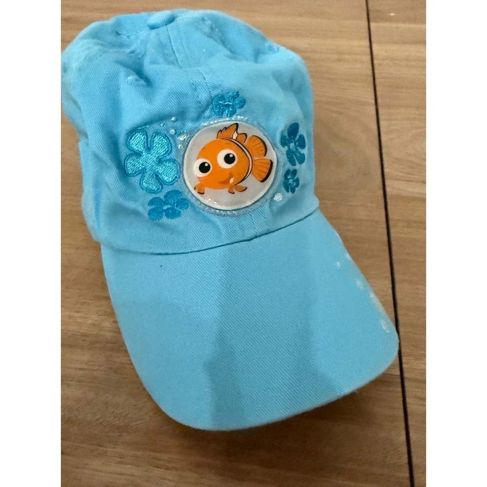 Disney Store Finding Nemo Blue Cotton Baseball Cap Hat Kids S/M E9280G0001